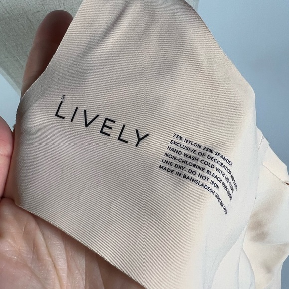 LIVELY Soft Removable Cup Bra Beige Small - Picture 5 of 5